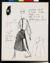 Cashin's ready-to-wear design illustrations for Sills and Co., 2 labeled for "Vogue."