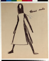 Cashin's rough illustrations of ready-to-wear designs for Sills and Co.