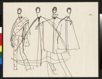 Cashin's ready-to-wear design illustrations used for induction into the Coty Hall of Fame.