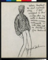 Cashin's illustrations of handknit sweater designs for The Knittery.