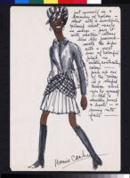 Cashin's essay and fashion design illustrations featuring black models.