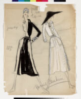 Cashin's illustrations of her "Seven Easy Pieces" knitwear collection.