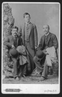 Ryichir Arai, Yutaka Morimura and unidentified man, 1893 [Cabinet card by Pach Bros.]