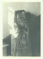 Ruth St. Denis, Theodora [1918] [3/4 length view, wrapped in veil]