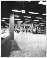 Greyhound Bus Terminal, passenger loading platform, 1967
