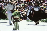 San Antonino Castillo, stacked vegetables and dancers, 1985