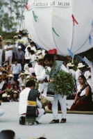 Tlacolula del Valle, performers and large balloon, 1985