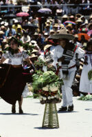 San Antonino Castillo, stacked vegetables and dancers, 1985