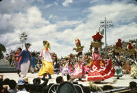 Chines de Oaxaca, puppets and women dancing [blurred], 1982