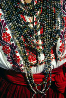 Ejutla de Crespo, necklaces close-up, 1982