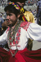 Ejutla de Crespo, girl dancer close-up, 1982