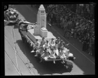 Los Angeles City Hall dedication parade float, Calif., 1928
