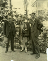 Mary Banning and her brother and Van M. Griffith at Banning Park, Wilimington, Calif.