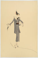 Robert Kalloch design : grey ensemble, signed "Kalloch"