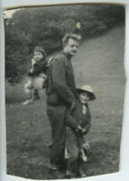 Kenneth Rexroth with [his?] two children, circa 1955