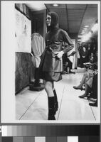 Black and white photographs of Cashin's fashion Show at Sills and Co. showroom.