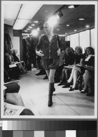 Black and white photographs of Cashin's fashion Show at Sills and Co. showroom.