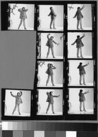 Contact sheets of Cashin's ready-to-wear designs for Sills and Co.  Folder 1 of 2.