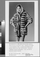Black and white photographs of Cashin's fur coat designs for R.R.G.