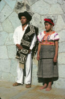 Santa Catarina Estetla, boy and girl in costume, 1985