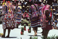 Tuxtepec, women dancers and pineapples, 1985