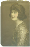 Ruth Eleanor McKee, portrait, 1918 [sepia toned and hand-colored]