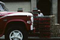 Oaxaca, Coca-Cola truck and bottles, 1982 or 1985