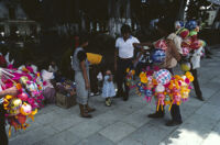 Oaxaca, balloon vendor, 1982 or 1985