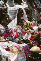 Guelaguetza[?], women dancers group 2, close-up, 1982 or 1985, [view 3]