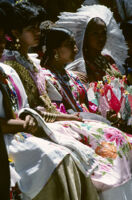 Guelaguetza[?], women dancers group 2, close-up, 1982 or 1985, [view 5]