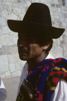 Guelaguetza[?], male dancer 1, close-up, 1982 or 1985 [view 3]