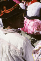 Guelaguetza[?], male dancer 2, close-up, 1982 or 1985 [view 1]