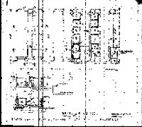 John Sowden House, Bathroom cabinet [Black line reproduction of blueprint]