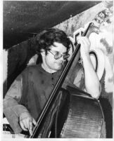 Charlie Haden playing bass, 1980 [descriptive]