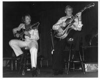 Ron Eschete & Mundell Lowe jam session at the Los Angeles Press Club [descriptive]