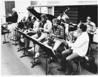 Supersax Morning Music Clinic at Cal Poly (California State Polytechnic University) in Pomona, 1980 [descriptive]