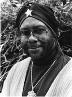 Sonny Rhodes in a turban, 1978 [descriptive]
