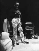 John Carter adjusting his clarinet, 1978 [descriptive]