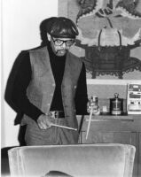 Eddie Gladden with drum sticks, 1979 [descriptive]