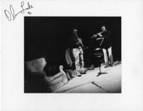 Autographed photo of John Carter and Oliver Lake, 1978 [descriptive]