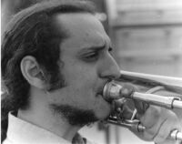 Glenn Ferris playing trombone, 1979 [descriptive]