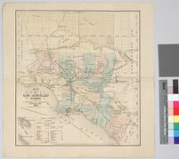 Map of the county of Los Angeles, California