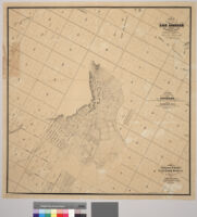 Map of the city of Los Angeles showing the confirmed limits surveyed in August 1857 by Henry Hancock