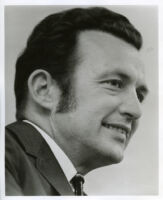 Dion Neutra, portrait in profile, 1969