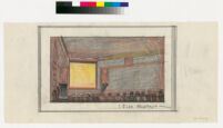 Studio Theatre, Hollywood, colored rendering of interior