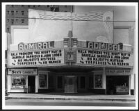 Admiral Theatre, Hollywood, street elevation