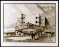 Admiral Theatre, Hollywood, photograph of rendering