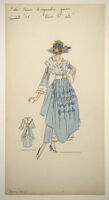Pale blue organdie gown, Model #38 - 'Rive D' Ete'