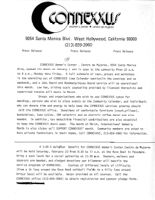 Press Release Regarding Opening of Connexxus