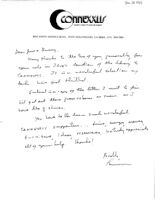 Letter to June Mazer and Bunny MacColloch Regarding the Donation of Books to Connexxus